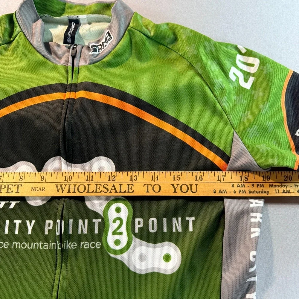 Scott‎ Park City Point 2 Point Cycling Jersey Full Zip DNA Cycling Green